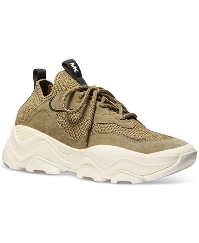 Michael Kors Men's Atlas Knit Lace-Up Trainer Sneakers