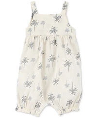 Carter's Baby Girls Cotton Palm Tree-Print Tank Romper