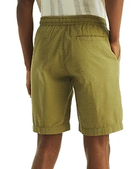 Nautica Men's Seersucker Drawstring 9-1/2" Shorts