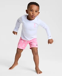 Hurley Toddler Boys Pineapple Swim Top & Printed Shorts, 2 Piece Set