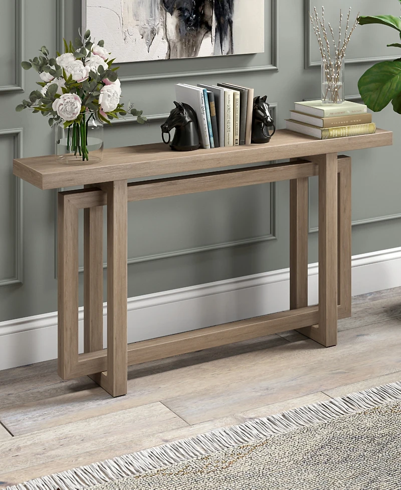 Hudson & Canal 55" Breslow Wide Rectangular Console Table