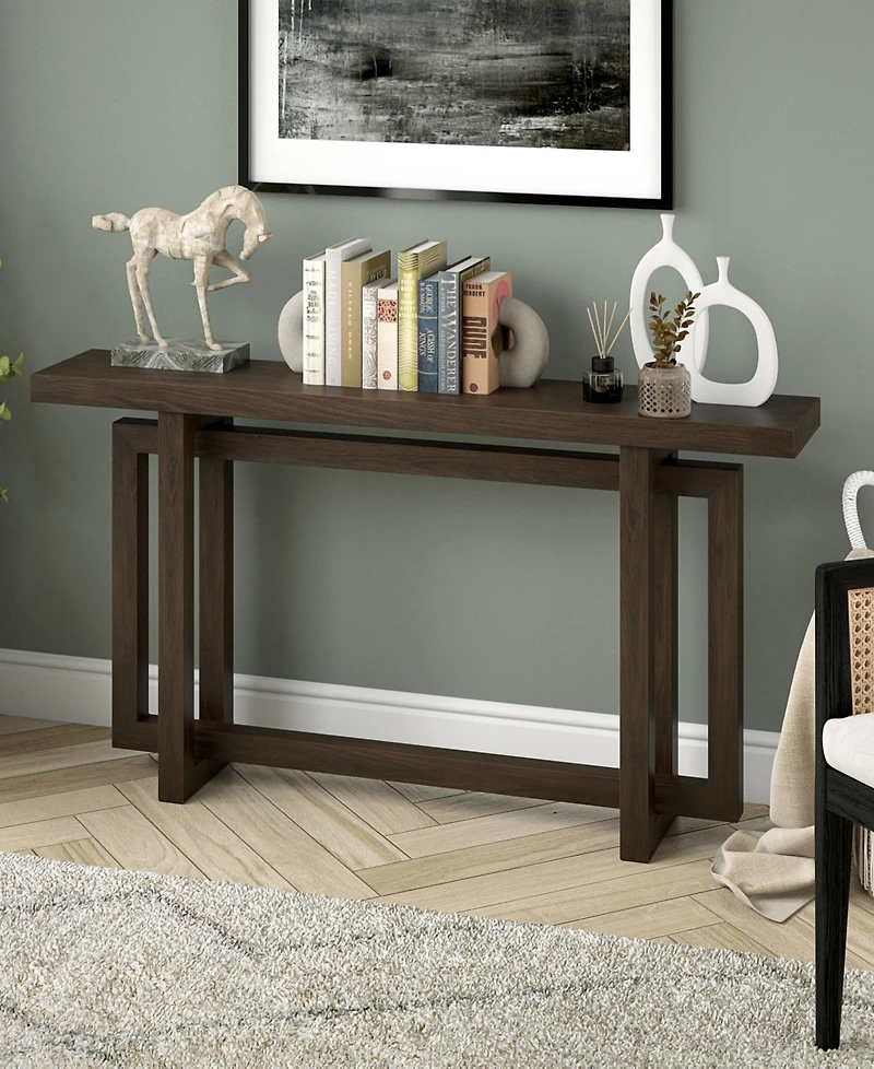 Hudson & Canal 55" Breslow Wide Rectangular Console Table