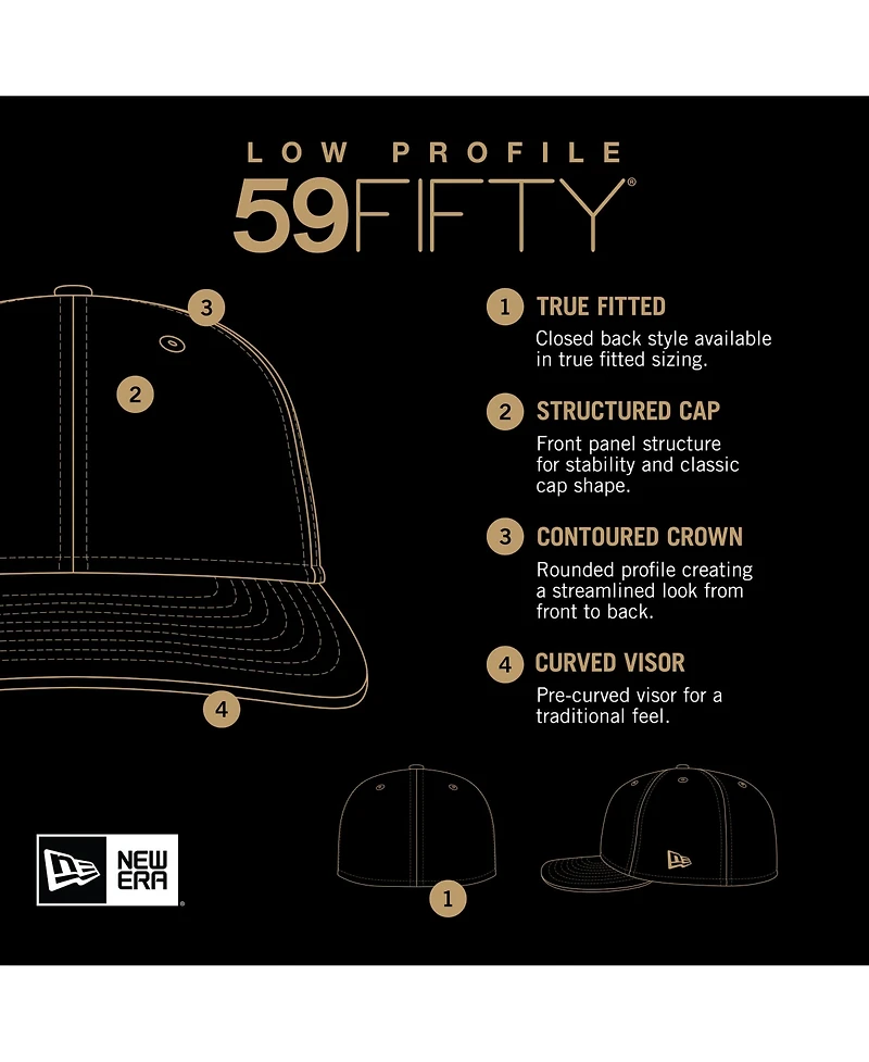 New Era Men's Navy Tampa Bay Rays National Baseball Hall of Fame Low Profile 59FIFTY Fitted Hat