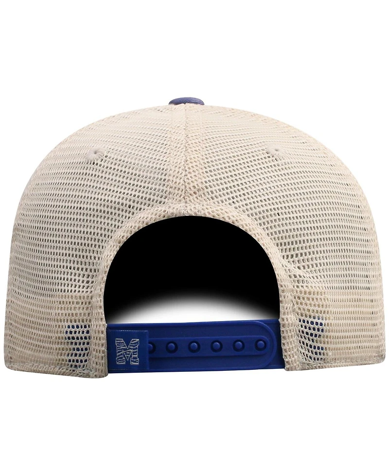 Top of the World Men's Royal Memphis Tigers Off Road Adjustable Trucker Hat