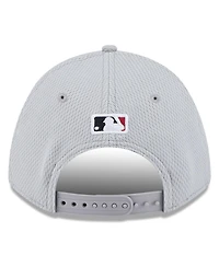 New Era Men's Gray Arizona Diamondbacks 2025 Mlb Clubhouse 9FORTY M-Crown Adjustable Hat