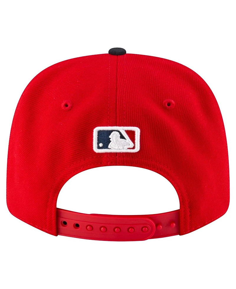 New Era Men's Red/Black Cleveland Guardians Player Replica 9SEVENTY Adjustable Hat