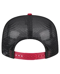 New Era Men's Black Atlanta United Fc Throwback Golfer Snapback Hat