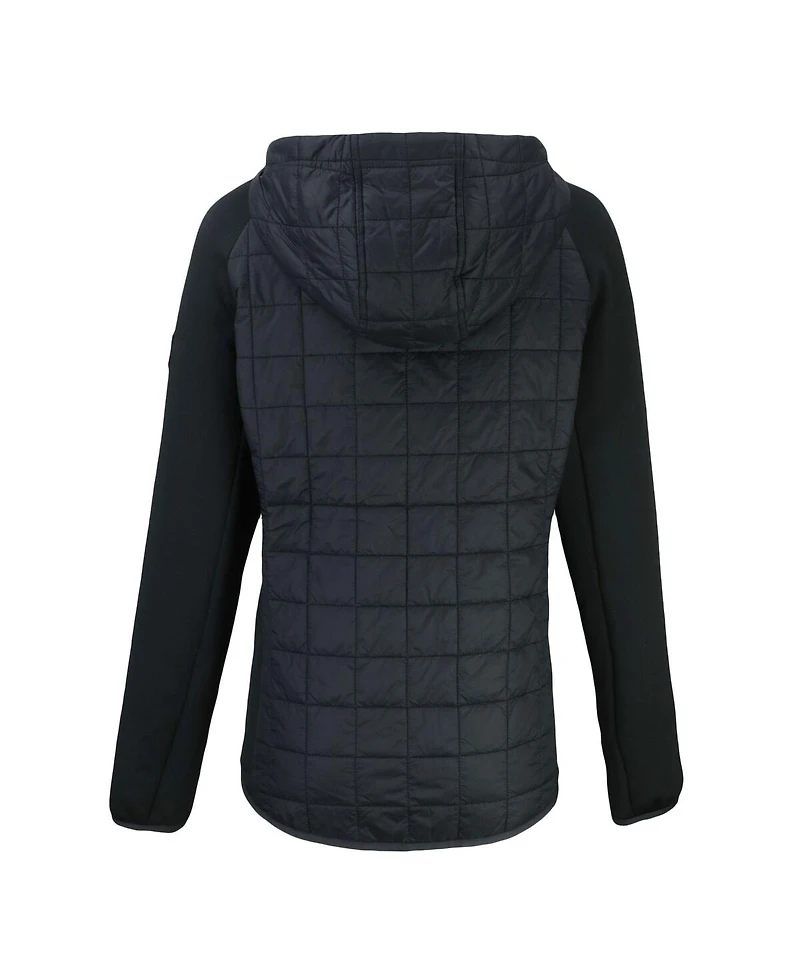 Cutter & Buck Women's Black Chicago Bears Rainier PrimaLoft Eco Hybrid Full-Zip Hoodie Jacket