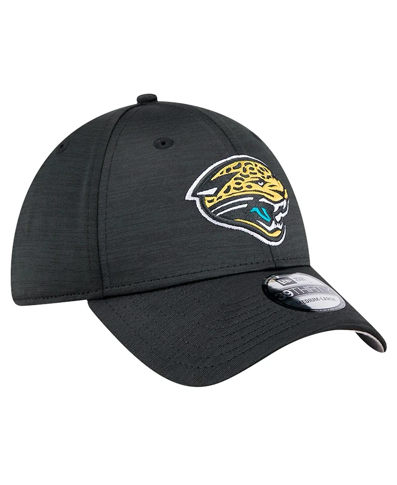 New Era Men's Black Jacksonville Jaguars Throwback Active Tech 39THIRTY Flex Hat