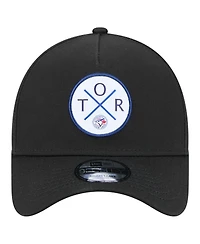 New Era Men's Black Toronto Blue Jays 9FORTY A-Frame Adjustable Hat