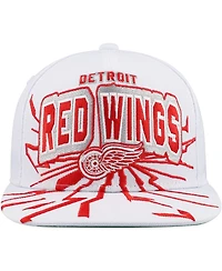 Mitchell & Ness Big Boys and Girls White Detroit Red Wings After Shock Snapback Hat