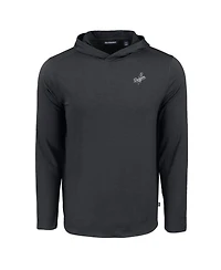 Cutter & Buck Men's Black Los Angeles Dodgers Coastline Epic Comfort Eco Hoodie T-Shirt