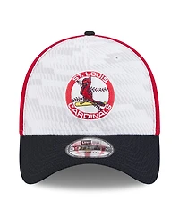 New Era Men's Red/Black St. Louis Cardinals 2025 Mlb Clubhouse 39THIRTY Flex Hat