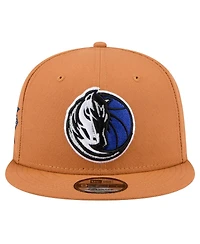 New Era Men's Tan Dallas Mavericks Color Pack 9FIFTY Snapback Hat