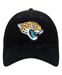 New Era Men's Black Jacksonville Jaguars Corded 9TWENTY Adjustable Hat