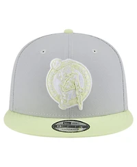 New Era Men's Gray/Yellow Boston Celtics Color Pack Two-Tone 9FIFTY Snapback Hat