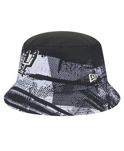 New Era Men's Black/Gray San Antonio Spurs Tip-Off Bucket Hat
