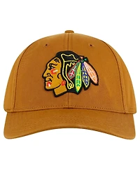 American Needle Men's Tan Chicago Blackhawks Hepcat Washed Twill Adjustable Hat