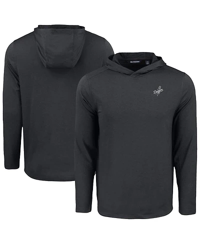Cutter & Buck Men's Black Los Angeles Dodgers Coastline Epic Comfort Eco Hoodie T-Shirt