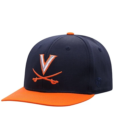 Top of the World Big Boys and Girls Navy Virginia Cavaliers Victory Maverick Snapback Hat
