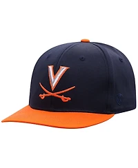 Top of the World Big Boys and Girls Navy Virginia Cavaliers Victory Maverick Snapback Hat