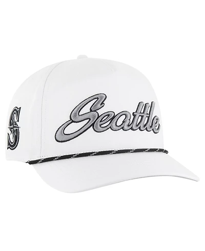 '47 Brand Men's White Seattle Mariners Overhand Speckle Hitch Rope Adjustable Hat