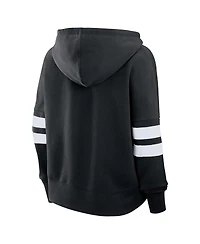 Fanatics Women's Black Utah Hockey Club Oversized Seize V-Neck Pullover Hoodie