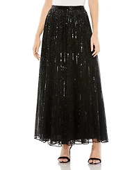 Mac Duggal Women's Long Sequin Embellished Chiffon Evening Skirt