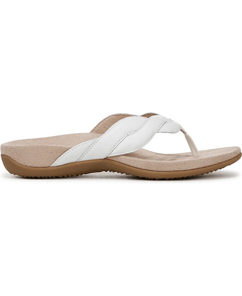 Vionic Womens Bella Braid Thong Sandals