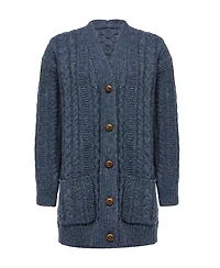 Celtic & Co. Women's Relaxed fit cable knit cardigan