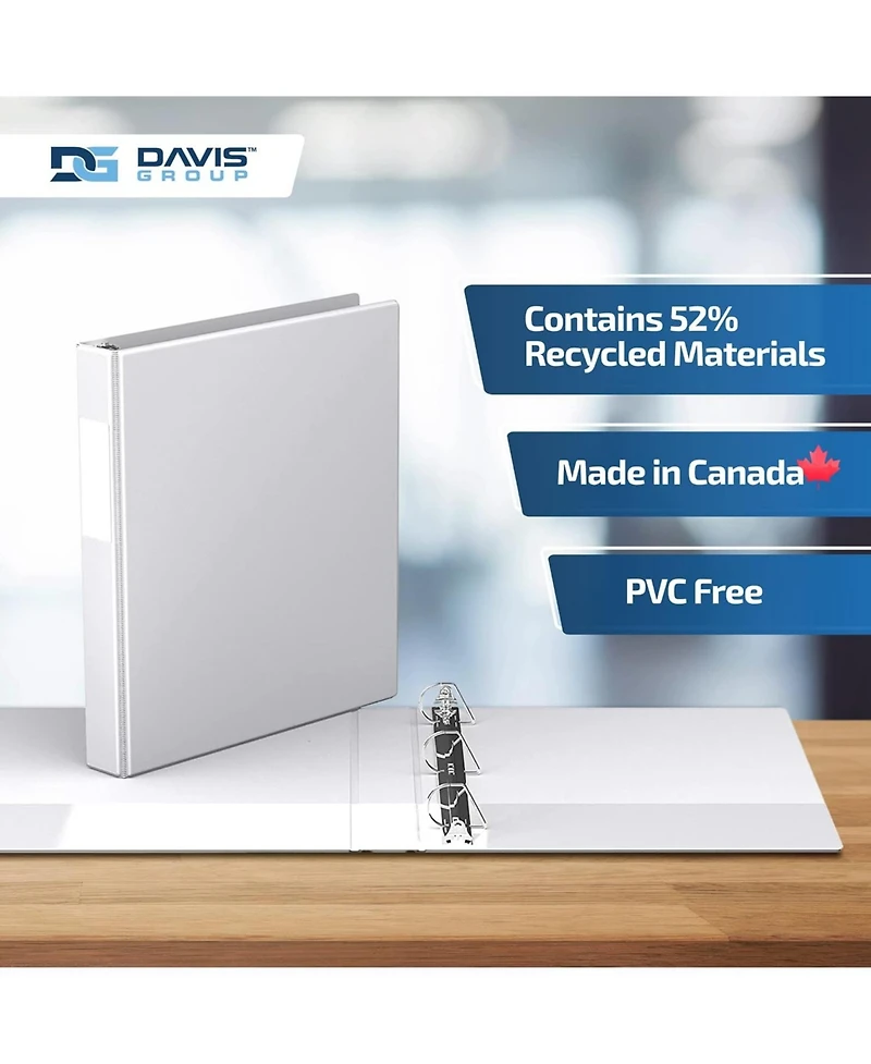 Premium Economy, Angle D Ring, Binder, 6 Pack (Orange, 1")