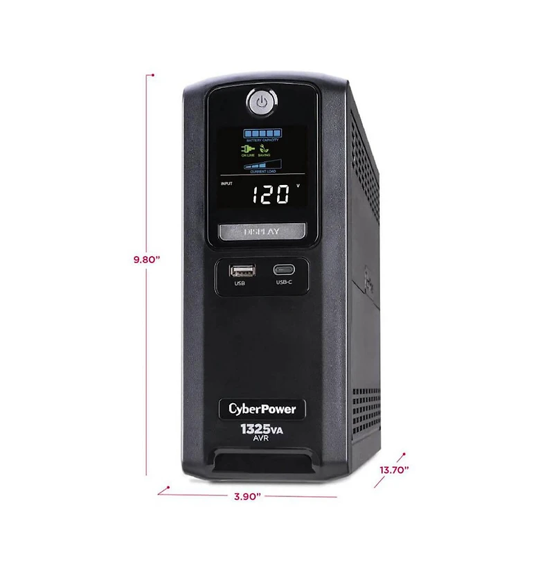 10-Outlet 1325VA Battery Back-Up System
