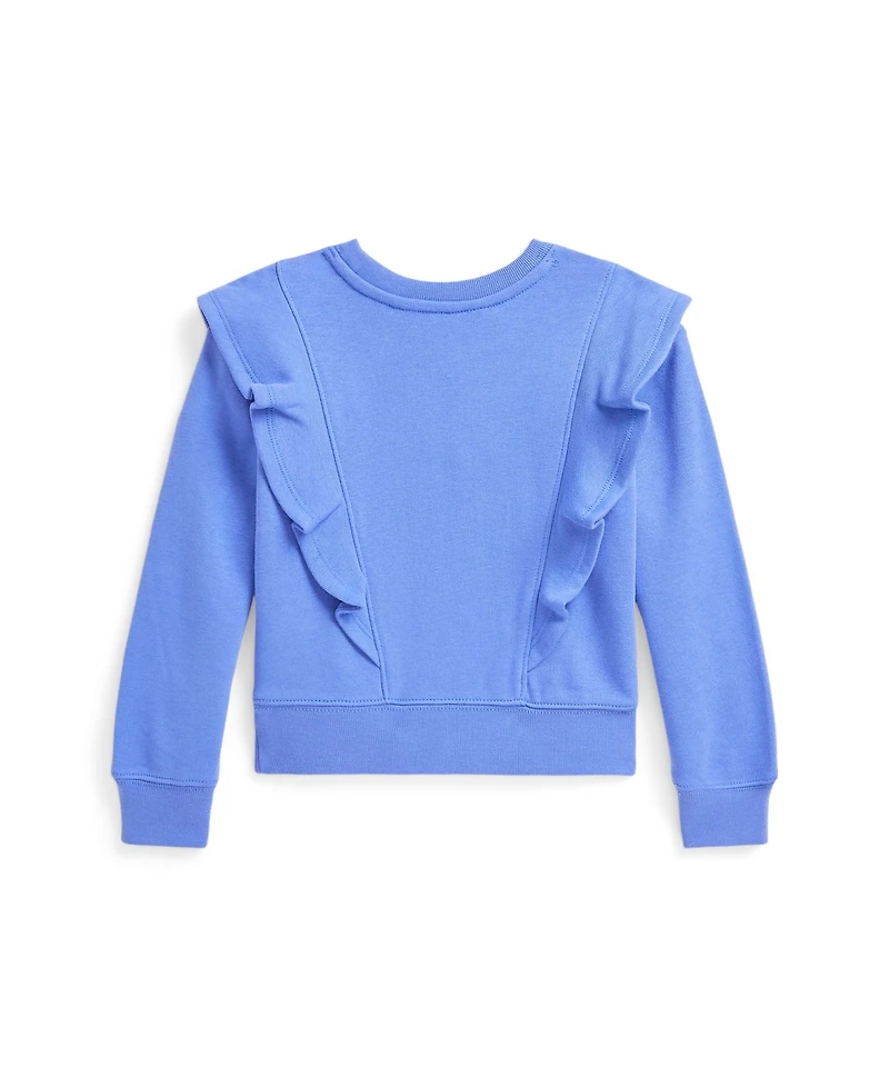 Polo Ralph Lauren Toddler and Little Girls Ruffled French Terry Sweatshirt