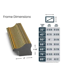 Deco Tv Frames 55" Slim Frame for Samsung The Frame Tv 2021-2024