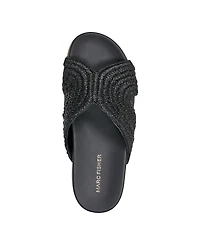 Marc Fisher Women's Erim Woven Slip-On Flatform Sandals