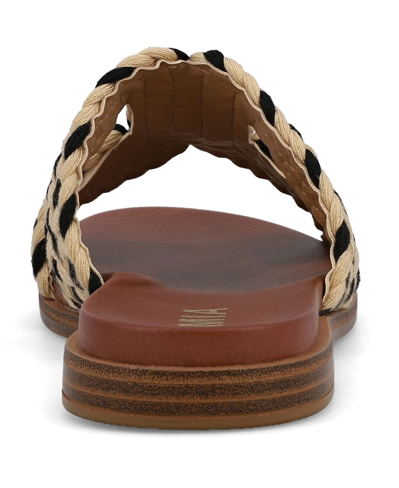 Mia Women's Poet Round Toe Flat Sandals