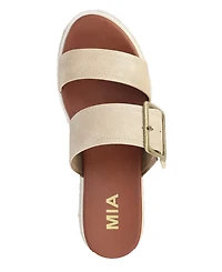 Mia Women's Kika Platform Slide Round Toe Sandals