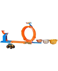 Hot Wheels Monster Trucks Loop-And-Flip Trophy Challenge Playset