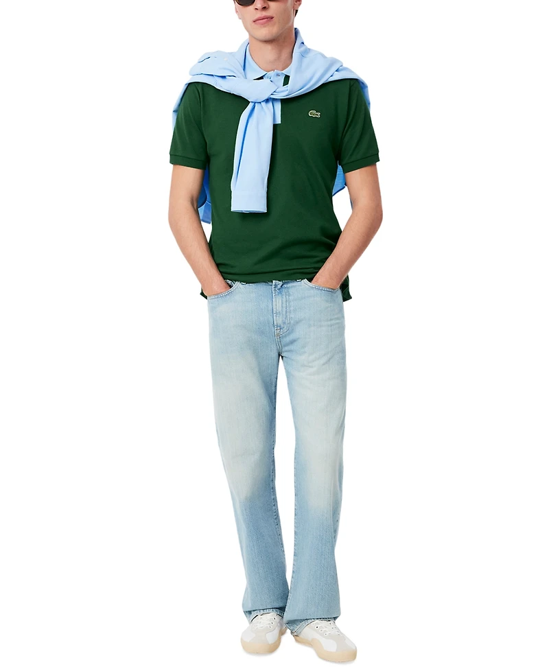 Lacoste Men's Classic Fit Petit Pique Short Sleeve Polo Shirt - DQA