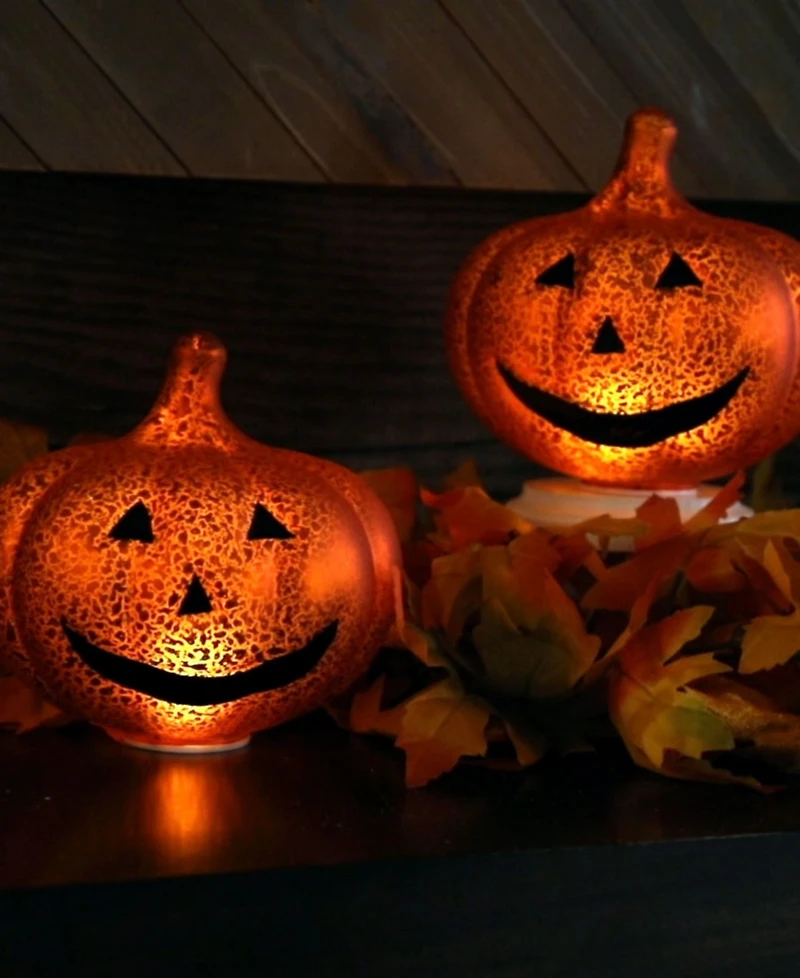 Jack-o-Lantern Lights, Set of 2