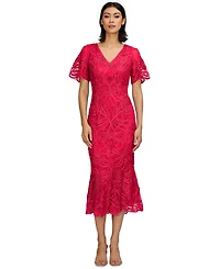 Js Collections Women's Camilla Soutache Midi Party Dress