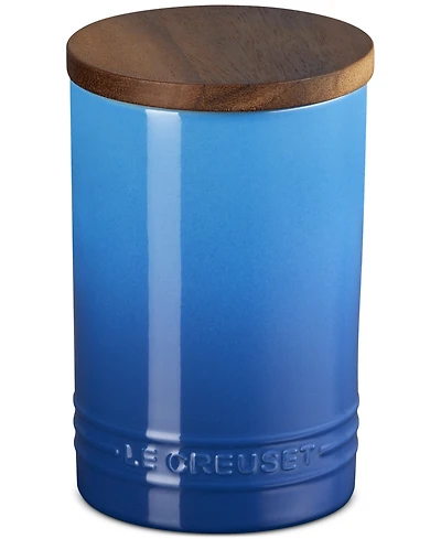 Le Creuset Stoneware Signature Canister with Wood Lid, 26-Oz.