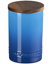 Le Creuset Stoneware Signature Canister with Wood Lid, 26-Oz.