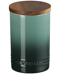 Le Creuset Stoneware Signature Canister with Wood Lid, 26-Oz.