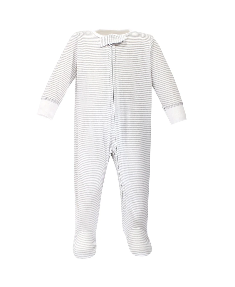 Hudson Baby Boys Premature Soft Cotton Romper for Playtime & Naps