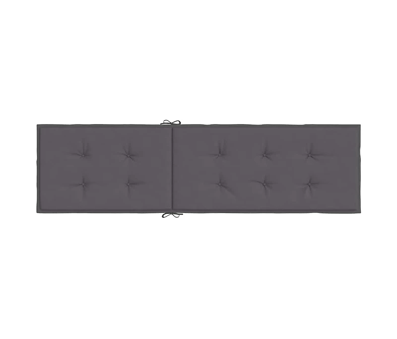 Deck Chair Cushion Anthracite (29.5"+41.3")x19.7"x1.6"