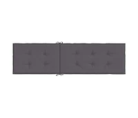 Deck Chair Cushion Anthracite (29.5"+41.3")x19.7"x1.6"