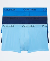 Calvin Klein Men's 3-Pack Microfiber Stretch Low-Rise Trunk Underwear