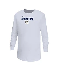 Nike Big Boys and Girls White Marquette Golden Eagles 2025 Legend Bench Long Sleeve T-Shirt