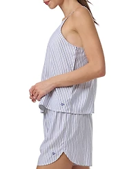 Tommy Hilfiger Women's 2-Pc. Striped Cami & Boxer Pajama Set
